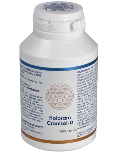 Holoram Cronisol-D (Cronidol) 180Cap. de Equisalud