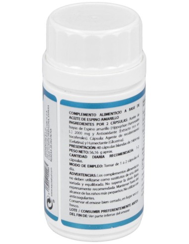 Omega 7 1000Mg. Aceite Bayas Espino Amarillo 40Cap de Equisalud