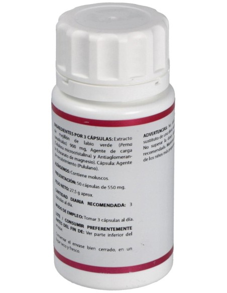 Holoperna Mejillon De Labio Verde 50Cap. de Equisalud