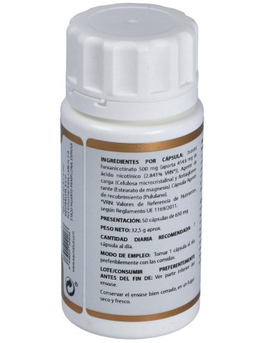 Holovit Niacina No Ruborizante 500Mg. 50Cap. de Equisalud