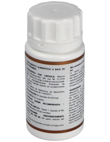 Holovit Nicotinamida 500Mg 50Cap. de Equisalud