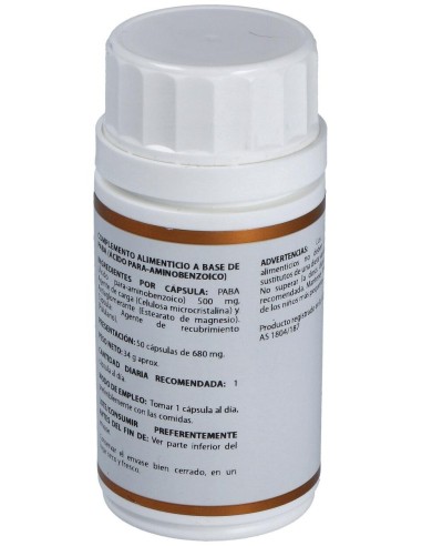 Holovit Paba 500Mg. 50Cap. de Equisalud