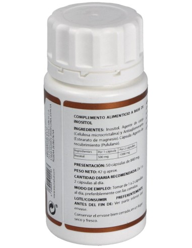 Holovit Inositol 500Mg 50Cap. de Equisalud