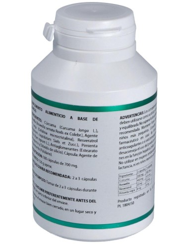 Holofit Curcuma Plus 180Cap. de Equisalud