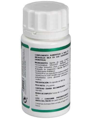 Holofit Tetrasod Microalga Tetraselmis Chuii 50Cap de Equisalud