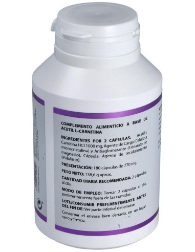 Holomega Acetil L-Carnitina 180Cap. de Equisalud