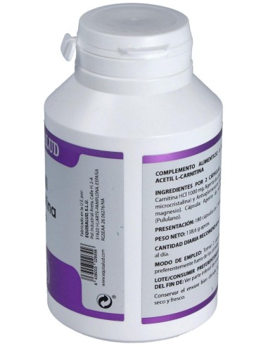 Holomega Acetil L-Carnitina 180Cap. de Equisalud