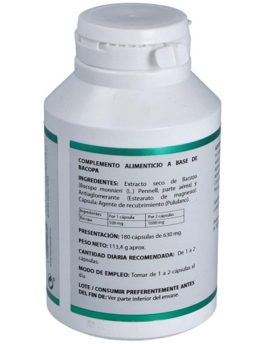 Holofit Ayurveda Bacopa 180Cap. de Equisalud