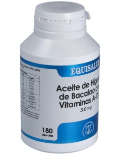 Aceite Higado De Bacalao Con Vit. A, D Y E 180Cap. de Equisalud 2