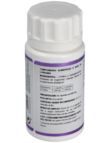 Holomega L-Prolina 50Cap. de Equisalud