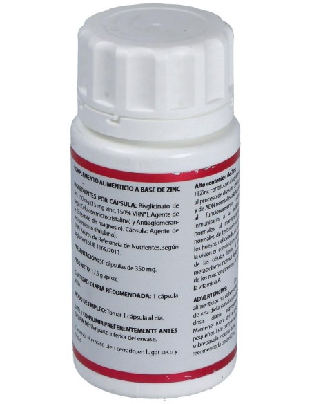 Holomega Zinc 50Cap. de Equisalud