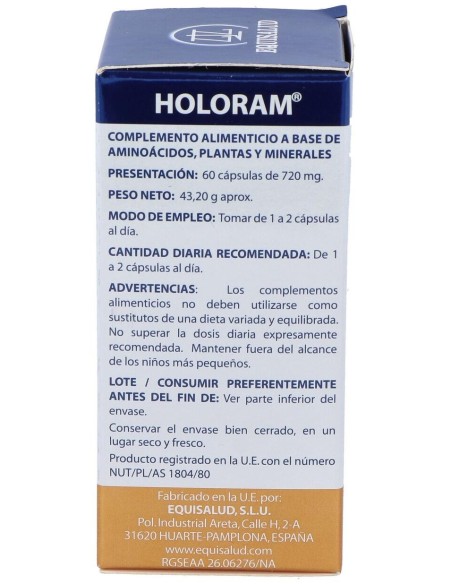 Holoram Optimum 60Cap. de Equisalud