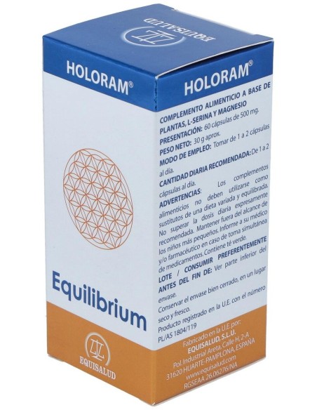 Holoram Equilibrium 60Cap. de Equisalud