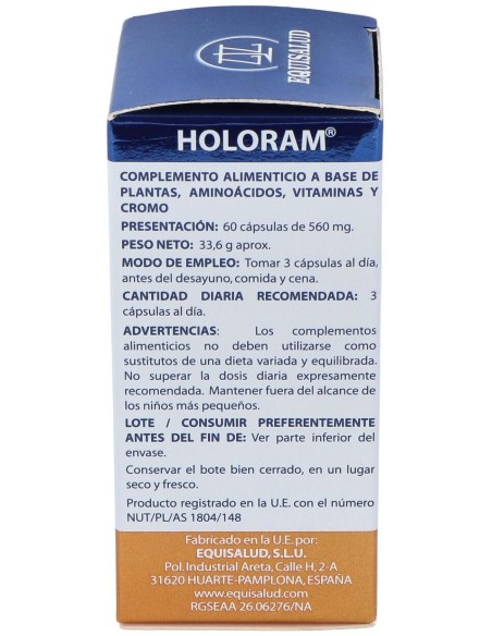 Holoram Reguline-M 60Cap. de Equisalud
