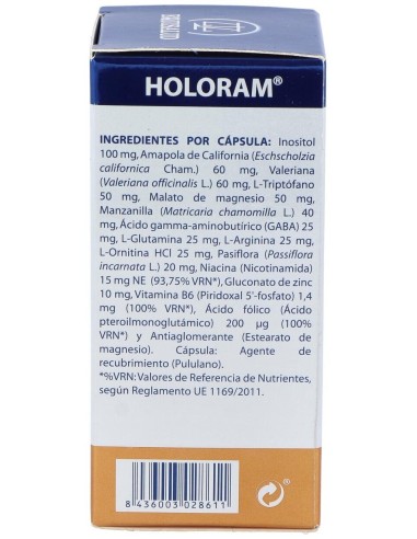 Holoram Dormisol 60Cap. de Equisalud