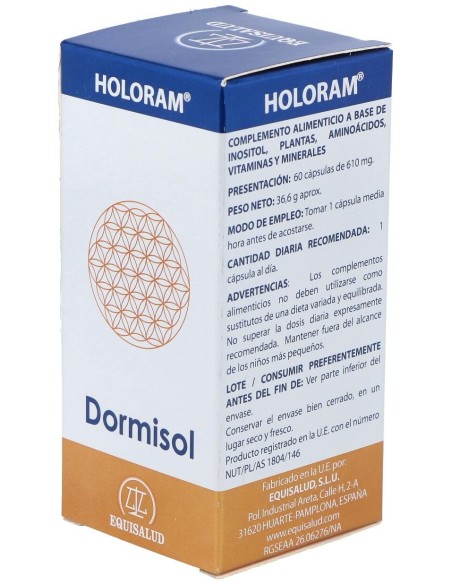 Holoram Dormisol 60Cap. de Equisalud