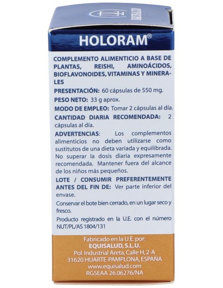 Holoram Reginat 60Cap. de Equisalud