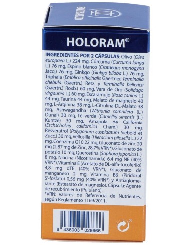 Holoram Cardivas 60Cap. de Equisalud