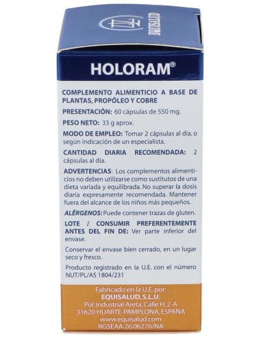 Holoram Soluban 60Cap. de Equisalud
