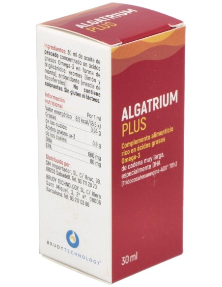 Algatrium Plus Liquido (Dha 70%) 30Ml. de Algatrium