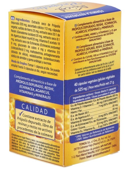 Apicol Propolis 40Cap. de Tongil