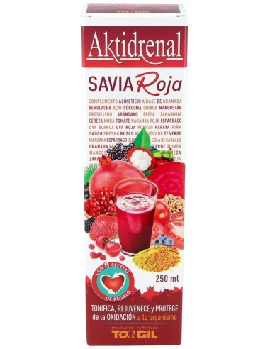Aktidrenal Savia Roja 250Ml. Lineabel de Tongil