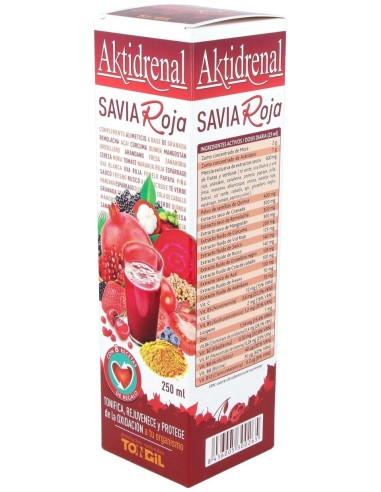 Aktidrenal Savia Roja 250Ml. Lineabel de Tongil