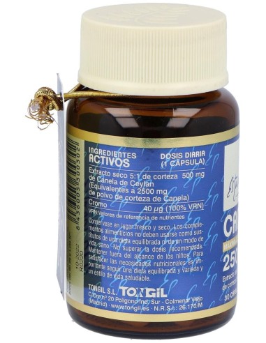 Canela 2500Mg. 30Cap. Estado Puro de Tongil