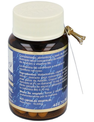 Azafran 2% Safranal 40Cap. Estado Puro de Tongil