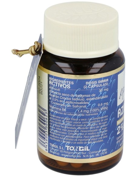 Azafran 2% Safranal 40Cap. Estado Puro de Tongil