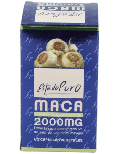 Maca 2000 mg. 60 Capsulas Estado Puro de Tongil