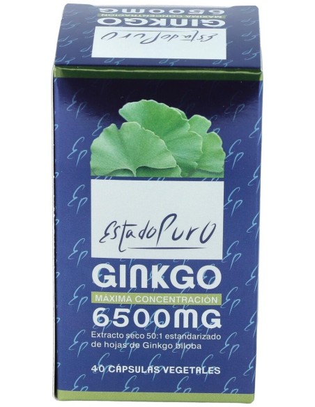Ginkgo 6500Mg. 40Cap. Estado Puro de Tongil