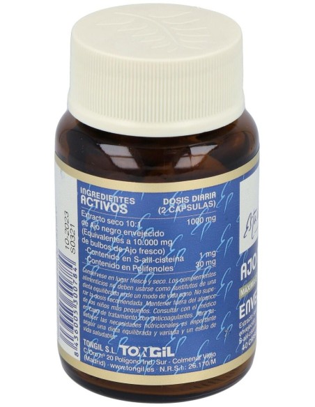 Ajo Negro Envejecido 40Cap. Estado Puro de Tongil