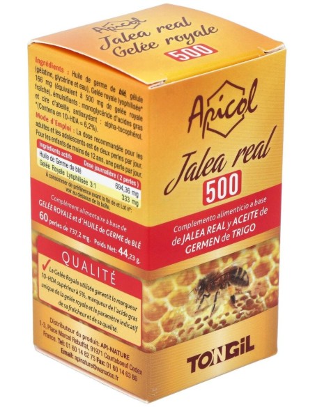 Apicol Jalea Real 500Gr. 60Perlas de Tongil