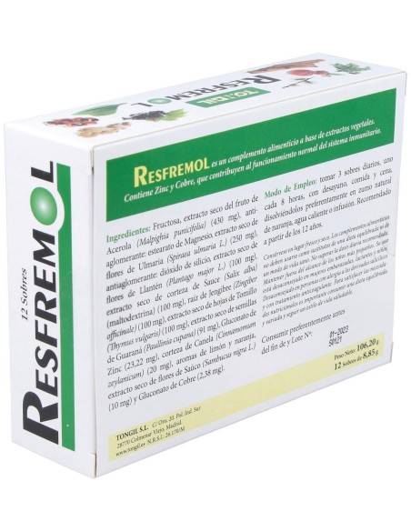 Resfremol 12Sbrs. de Tongil