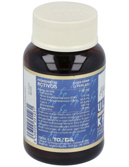 Ultra Krill 60Perlas Estado Puro de Tongil