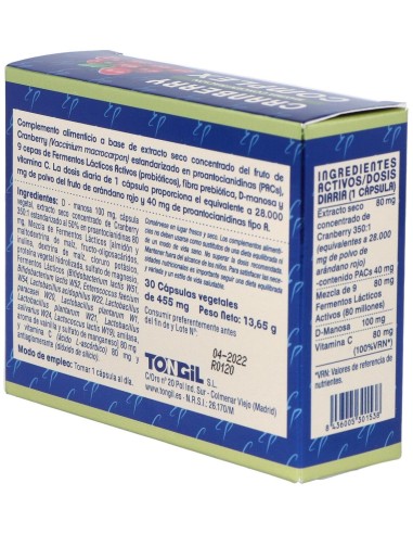 Cranberry Complex 30Cap. Estado Puro de Tongil