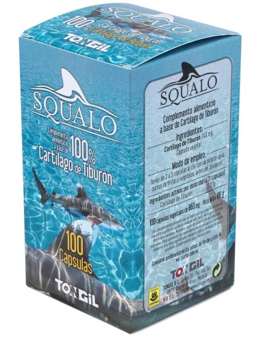 Squalo Cartilago De Tiburon Puro 750Mg. 100Cap. de Tongil