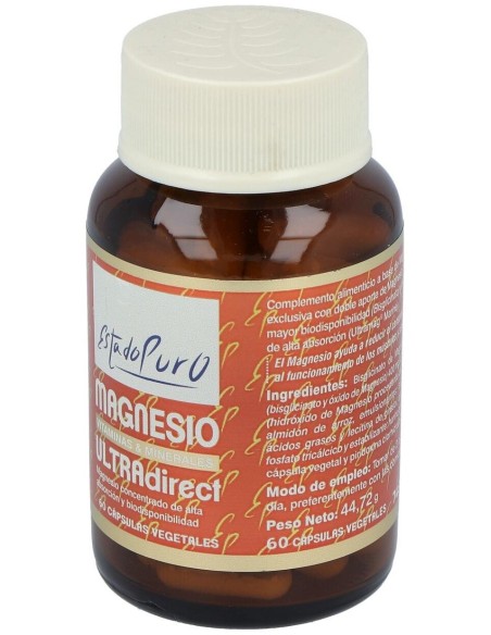 Magnesio Ultra Direct 60Cap. Estado Puro de Tongil