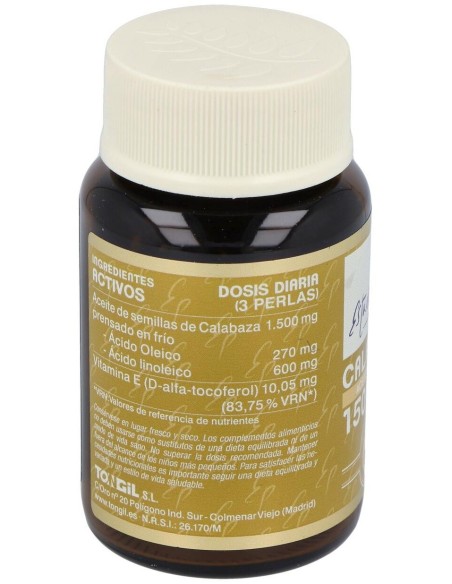 Calabaza Aceites Activos 60Perlas de Tongil