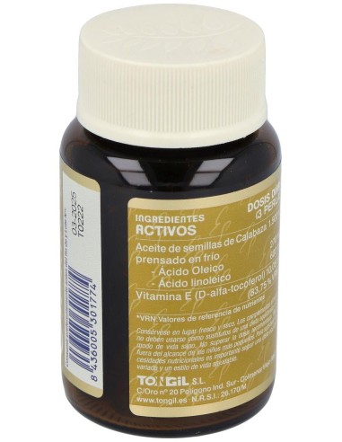 Calabaza Aceites Activos 60Perlas de Tongil