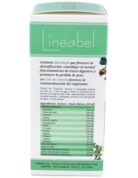Aktidrenal 500Ml. Lineabel de Tongil