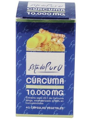 Curcuma 10.000Mg. 40Cap. Estado Puro de Tongil