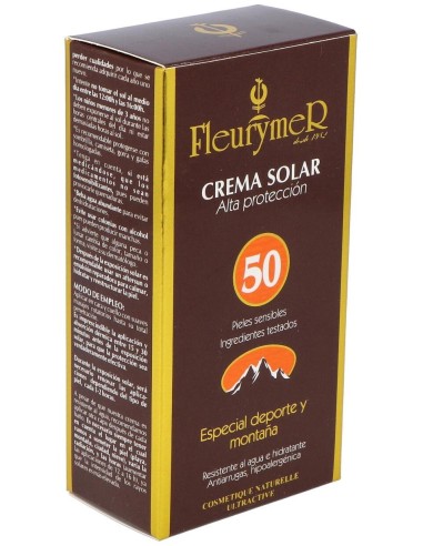 Crema Solar Facial Spf-50  Montaña de Fleurymer