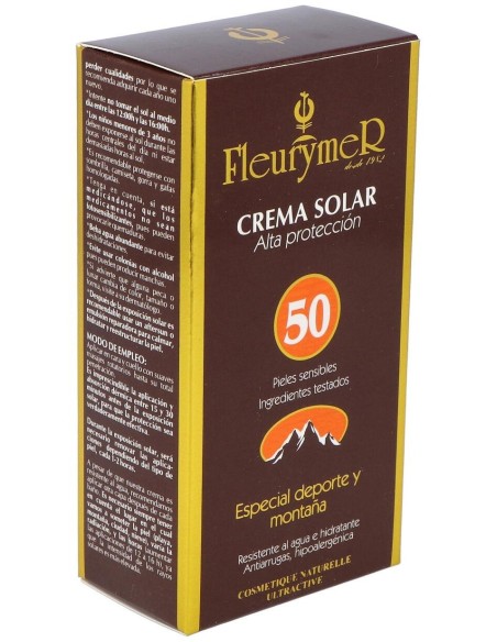 Crema Solar Facial Spf-50  Montaña de Fleurymer