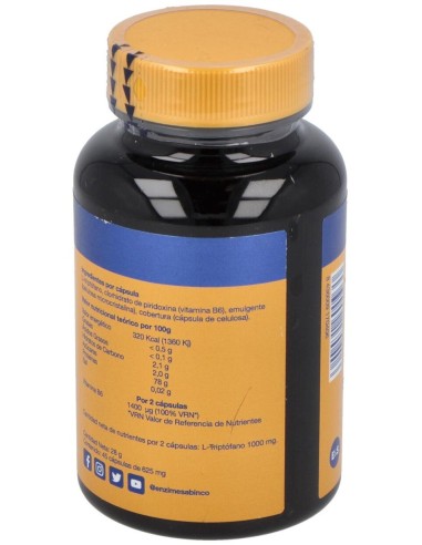 Triptofano Con Vit. B6 45Cap. de Enzime - Sabinco