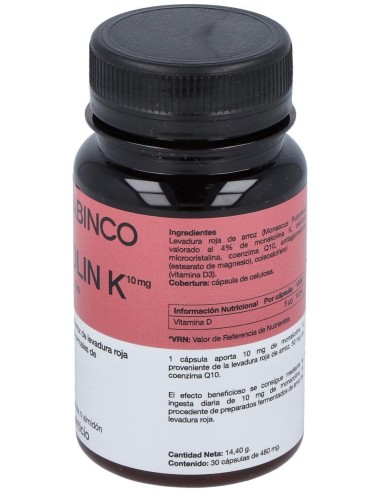 Monakolina Forte +Q10+D3 30Cap. de Enzime - Sabinco