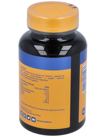 Membrana De Cascara De Huevo 30Cap. de Enzime - Sabinco