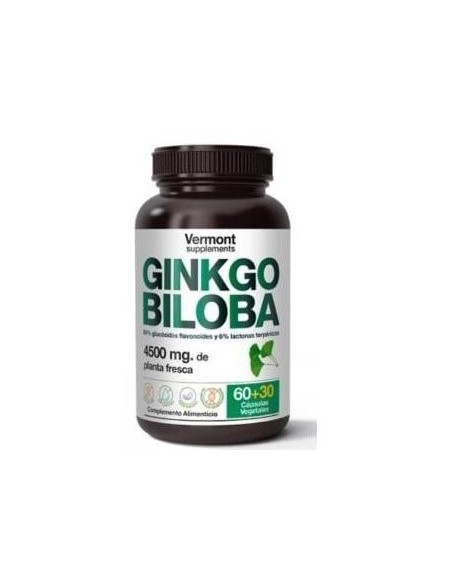 Ginkgo Biloba 60+30Vcap. de Vermont Supplements