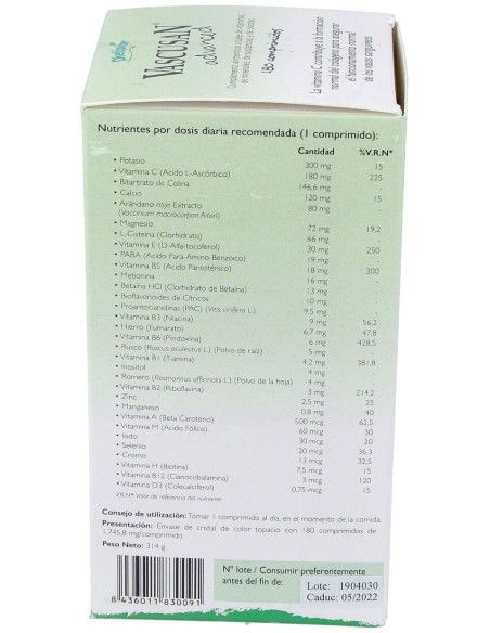 Vascusan Advanced 180Cap. de Dietinor (Vascusan)